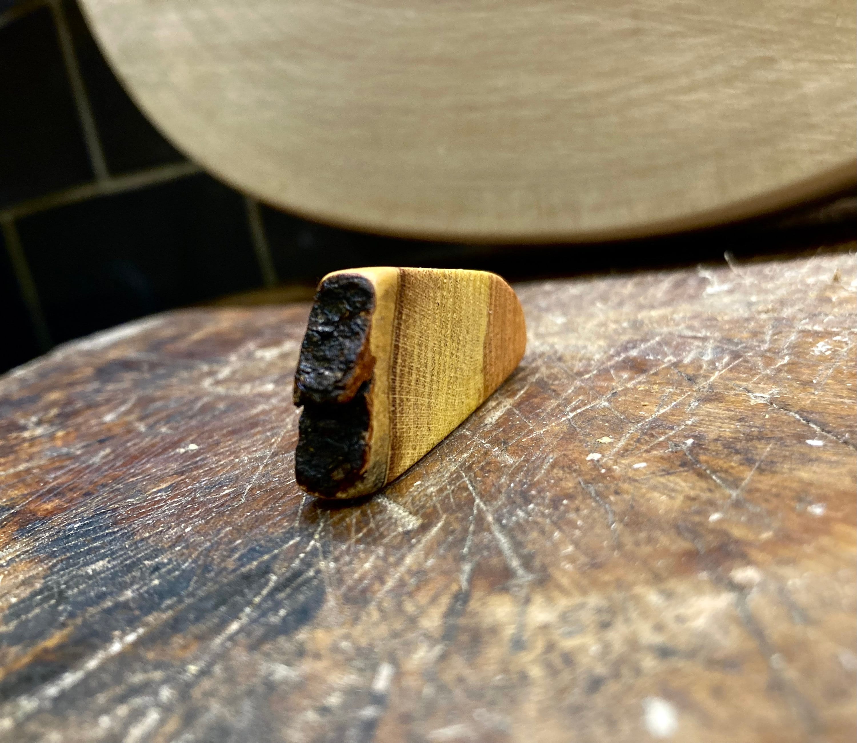 Hand carved Honeylocust wooden pendant image 3