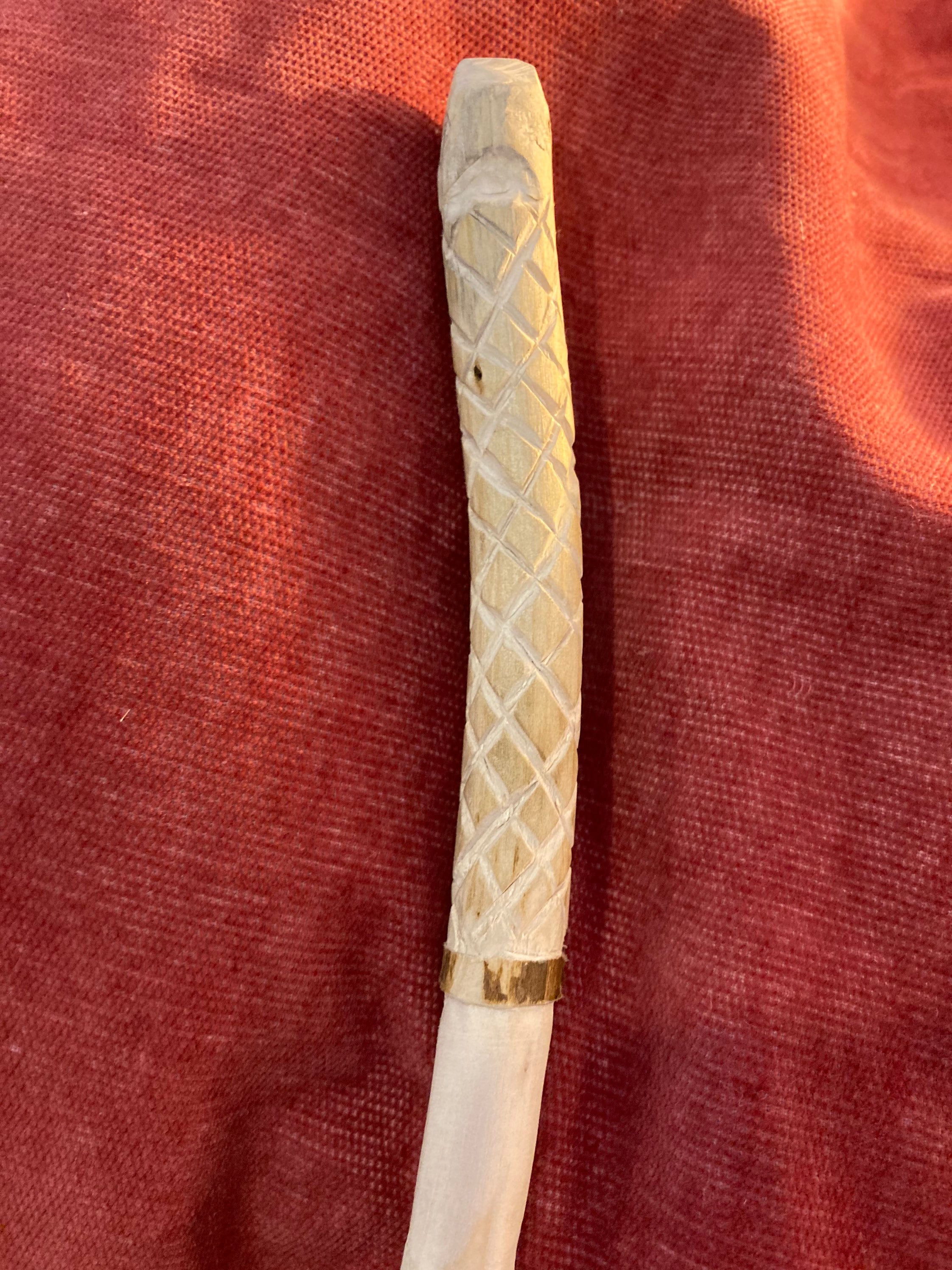 Magic Wand hand carved with lace pattern image 2