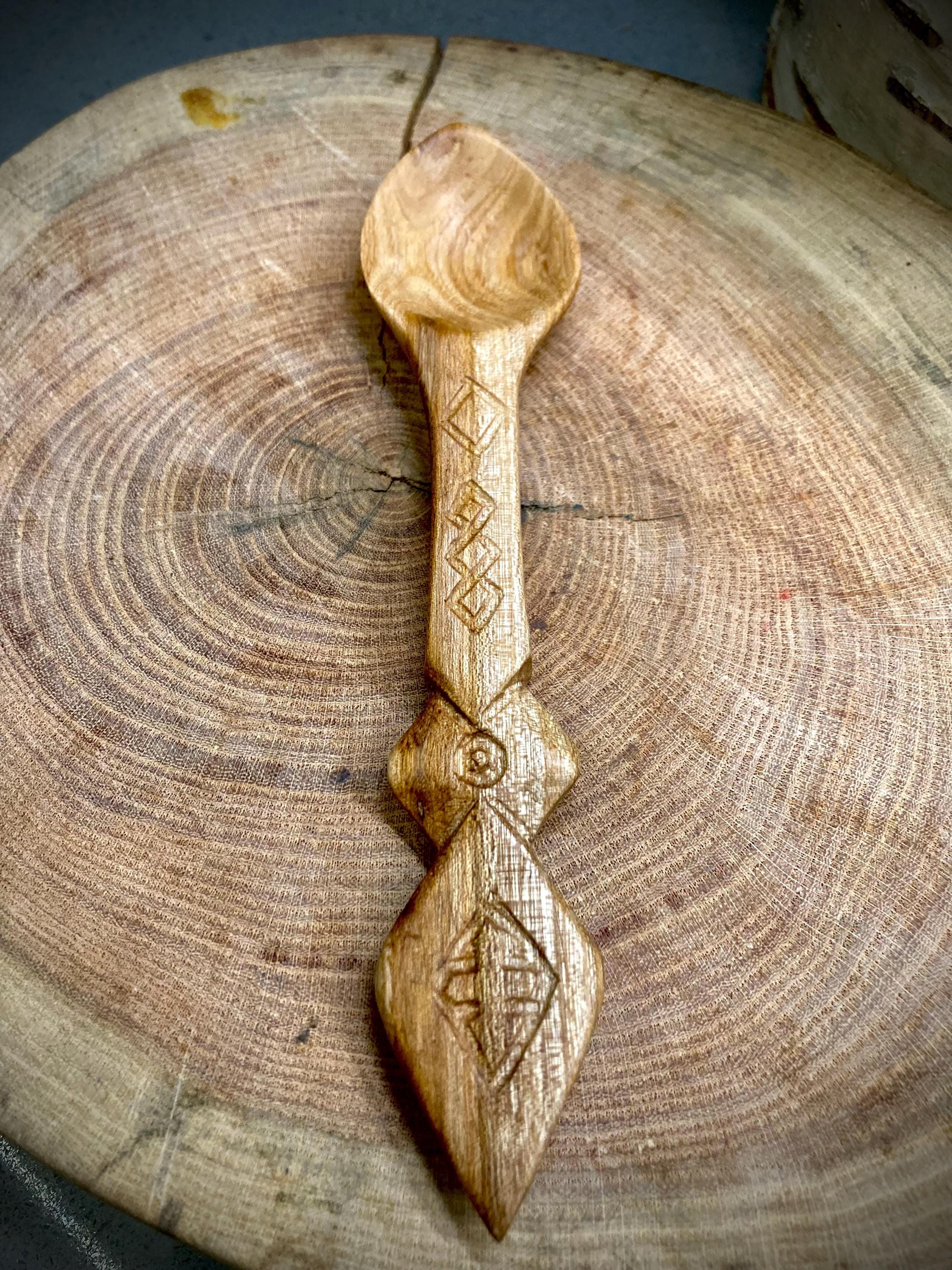 pear wood Celtic knot spoon image 2
